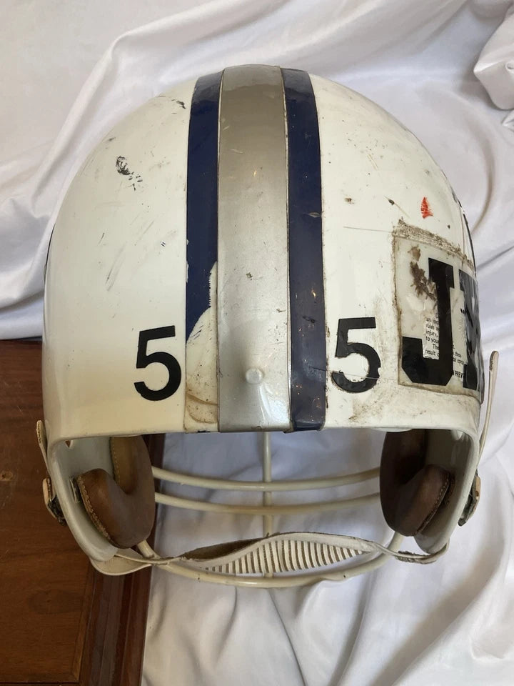 Vintage Riddell WD-1 New Jersey Oaks 1984 Game Used Football Helmet WESTBROOKSPORTSCARDS