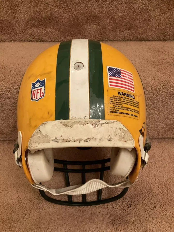 2002 Green Bay Packers RIddell VSR-4 Football Helmet Vintage Game Used WESTBROOKSPORTSCARDS