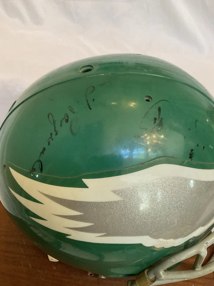 Vintage Riddell VSR-3 Football Helmet Philadelphia Eagles Game Used 1988 WESTBROOKSPORTSCARDS