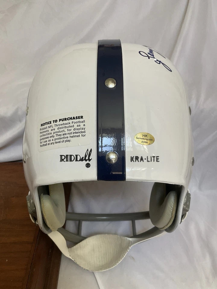Riddell Kra-Lite RK2 Football Helmet Baltimore Colts Marchetti Moore Autographed WESTBROOKSPORTSCARDS