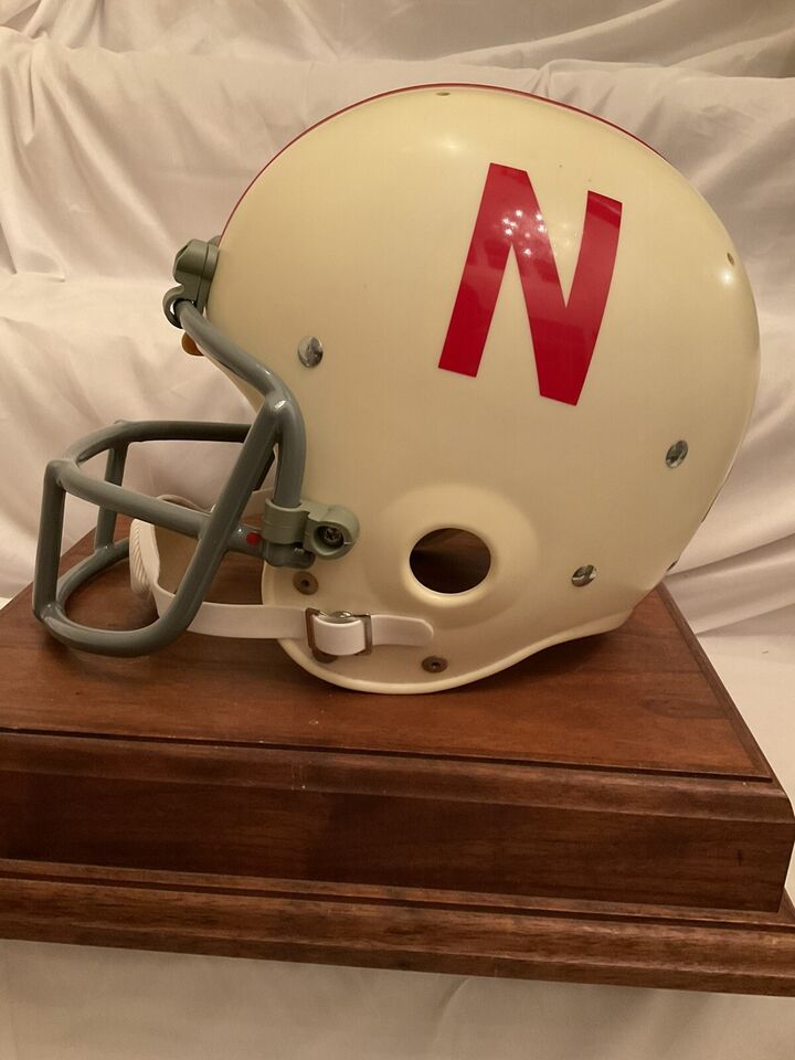 Original Riddell 1973 Nebraska Cornhuskers Kra-Lite TK2 Game Football Helmet WESTBROOKSPORTSCARDS