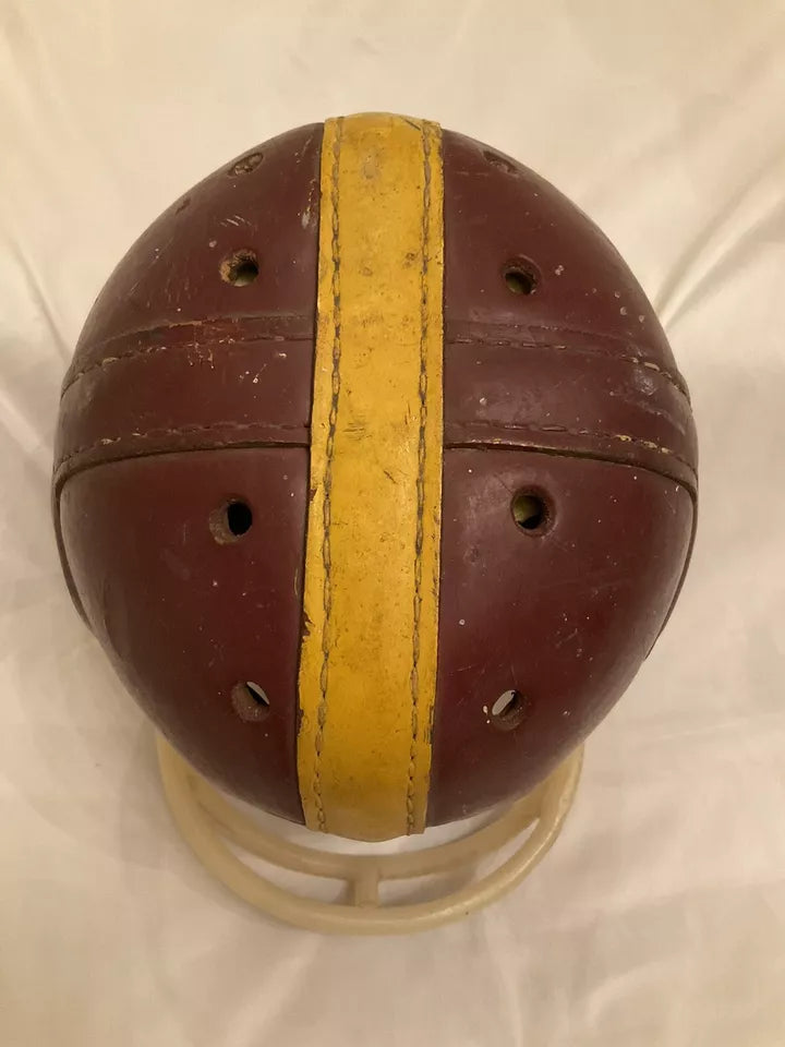 MacGregor Authentic H612 Leather Suspension Football Helmet Size 7 1/8 USC WESTBROOKSPORTSCARDS