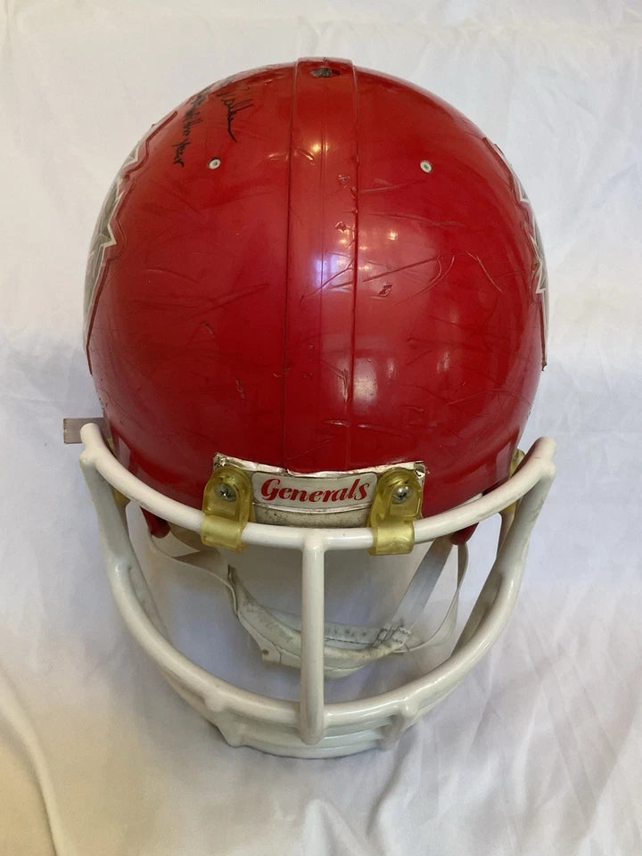 Herschel Walker Autographed New Jersey Generals Game Used Football Helmet WESTBROOKSPORTSCARDS