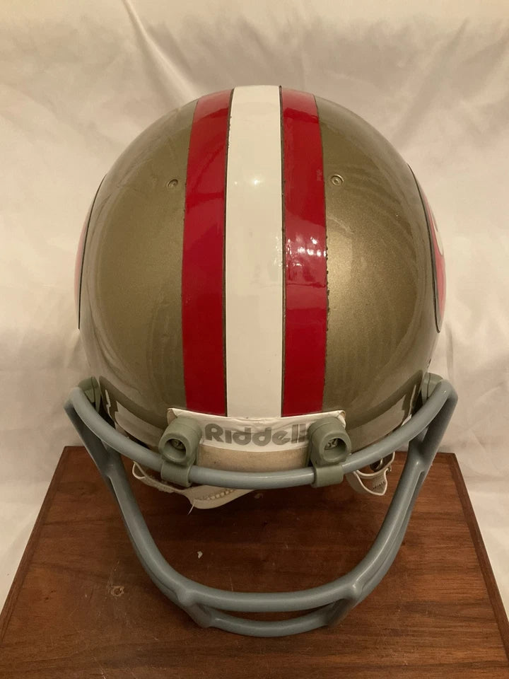 Vintage 1977 Riddell PAC3 Football Helmet San Francisco 49ers QB Style Mask WESTBROOKSPORTSCARDS