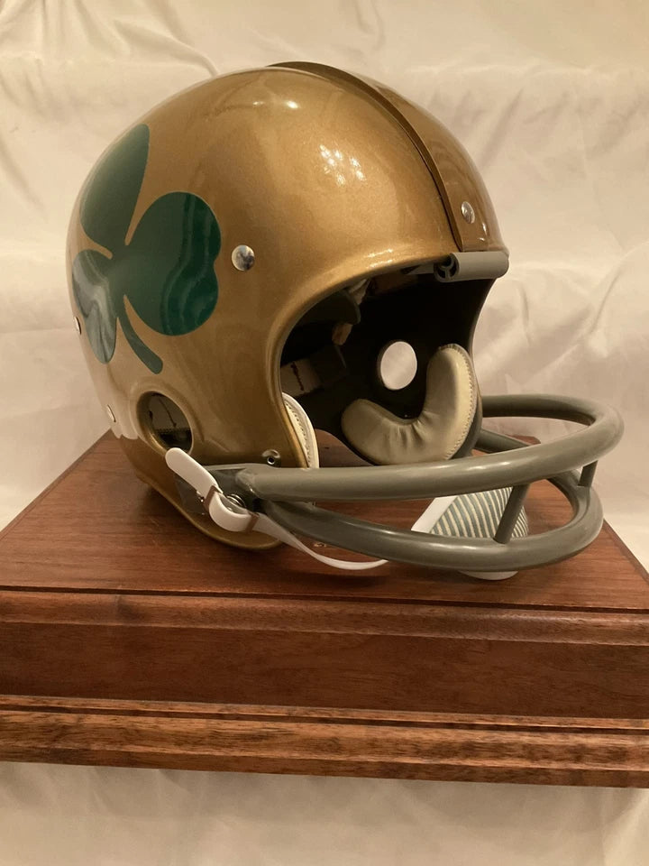 RK2 Style Football Helmet 1962 Notre Dame Fighting Irish Shamrock Decal WESTBROOKSPORTSCARDS