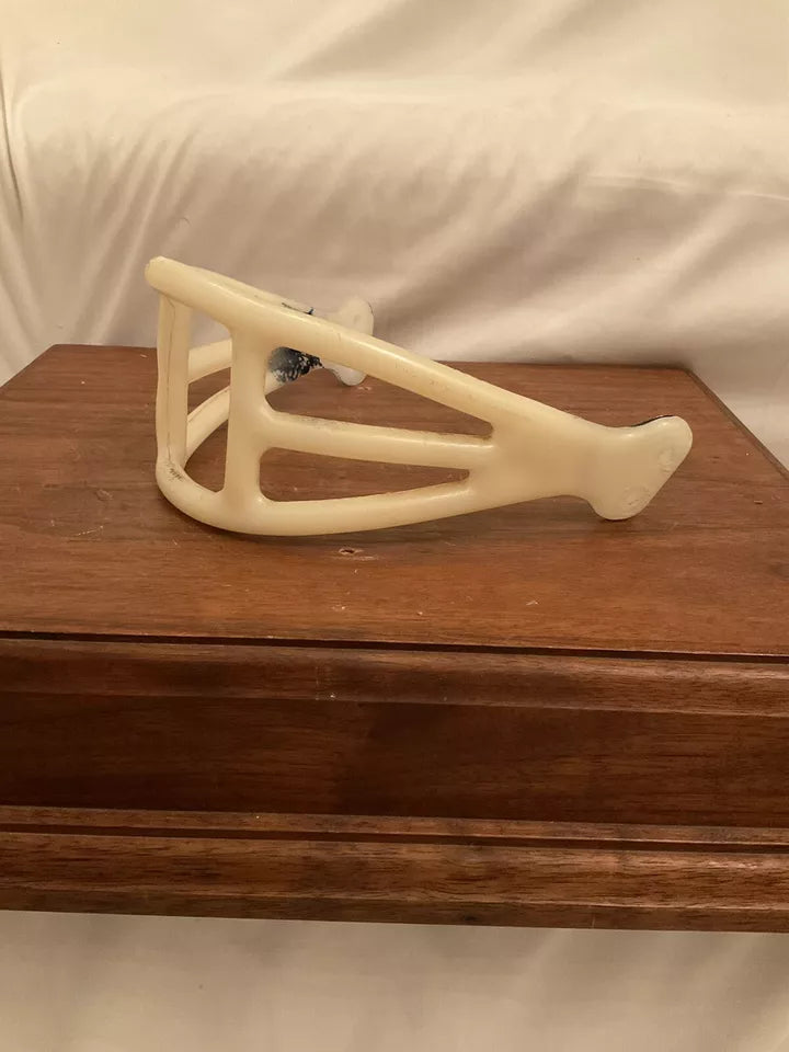 ORIGINAL Wilson 1960s Triple Bar “Spitter” Facemask Suspension Helmet  WESTBROOKSPORTSCARDS