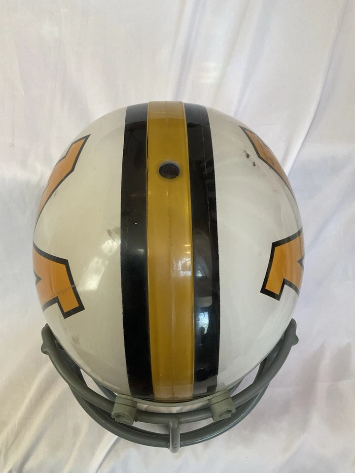 Maryland Terrapins MaxPro Kineomatic-21 Game Used Clear Shell Football Helmet WESTBROOKSPORTSCARDS