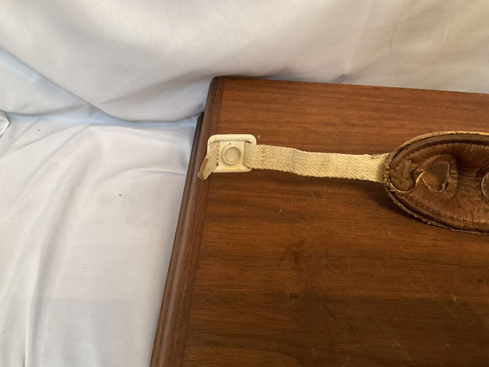 1960s MacGregor E58 Football Helmet Leather Chin Strap Pliable Condition WESTBROOKSPORTSCARDS
