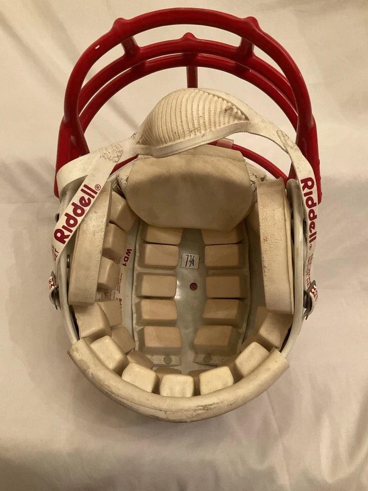 SMU Mustangs Game Used Rare Riddell WD-1 Football Helmet Rare XL Size 7 3/4 WESTBROOKSPORTSCARDS