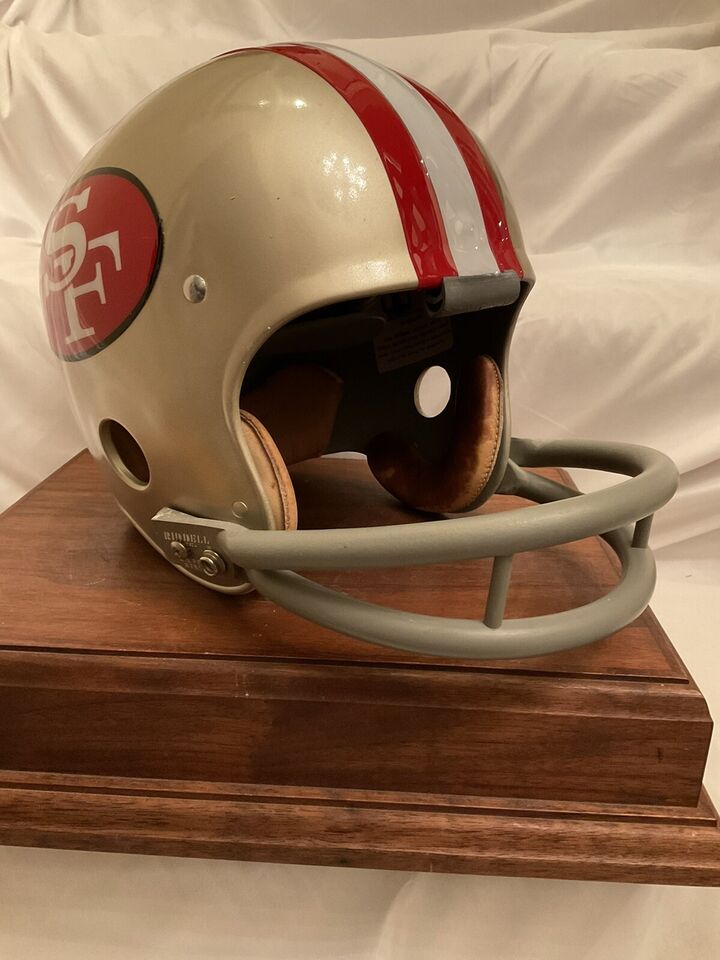 Wilson F-2013 Football Helmet Custom San Francisco 49ers 1973 RIDDell BD-9 WESTBROOKSPORTSCARDS