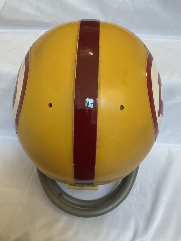 Original Riddell 1971 Washington Redskins Kra-Lite TK2 Game Football Helmet-Chris Hanburger  WESTBROOKSPORTSCARDS   