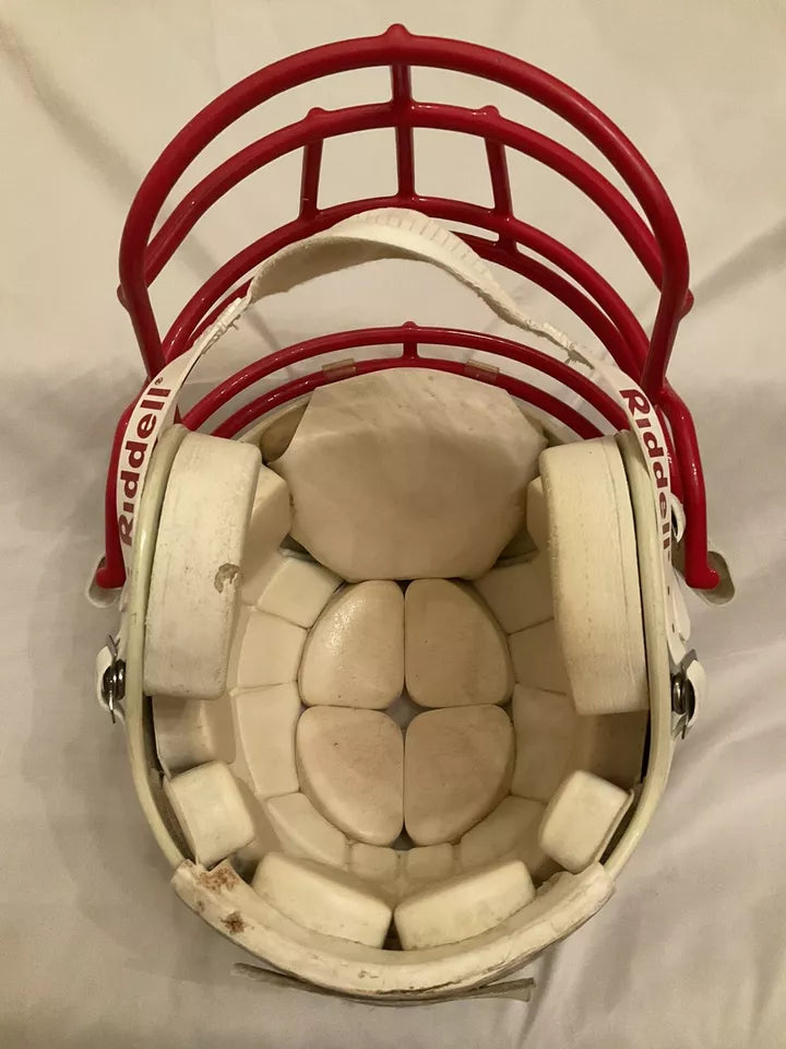 RIddell VSR-4 Football Helmet Vintage Game Used Wisconsin Badgers WESTBROOKSPORTSCARDS