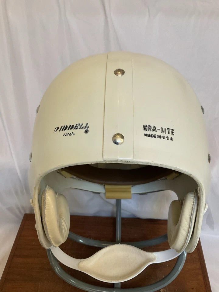 Original Riddell 1973 Wisconsin Badgers Kra-Lite TK2 Game Football Helmet WESTBROOKSPORTSCARDS