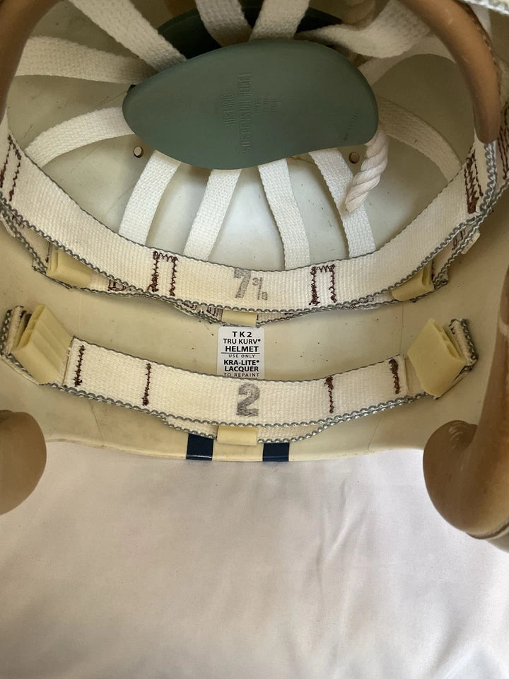 Original Riddell Yale Bulldogs Kra-Lite TK2 Game Football Helmet 100 Year Ann. WESTBROOKSPORTSCARDS
