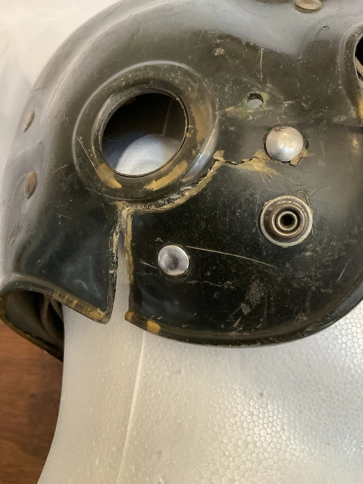 Riddell 1950s RT2 Vintage Football Helmet Black Under Clear Shell WESTBROOKSPORTSCARDS