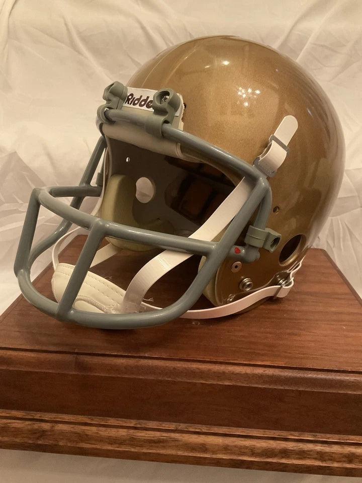 Vintage Riddell PAC Football Helmet Custom 1970s Notre Dame Fighting Irish WESTBROOKSPORTSCARDS