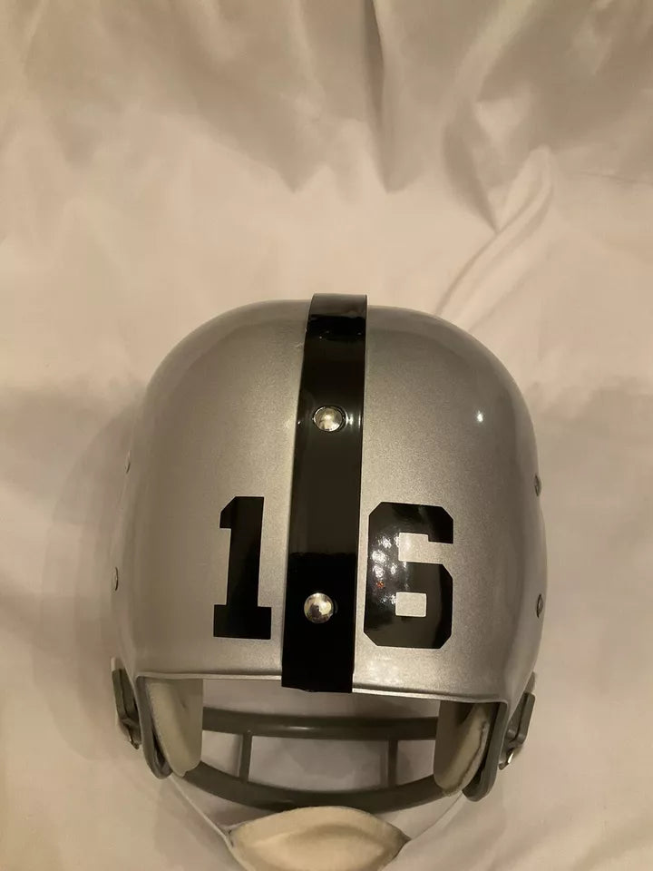 Oakland Raiders RK Vintage 1968 Style Football Helmet George Blanda WESTBROOKSPORTSCARDS