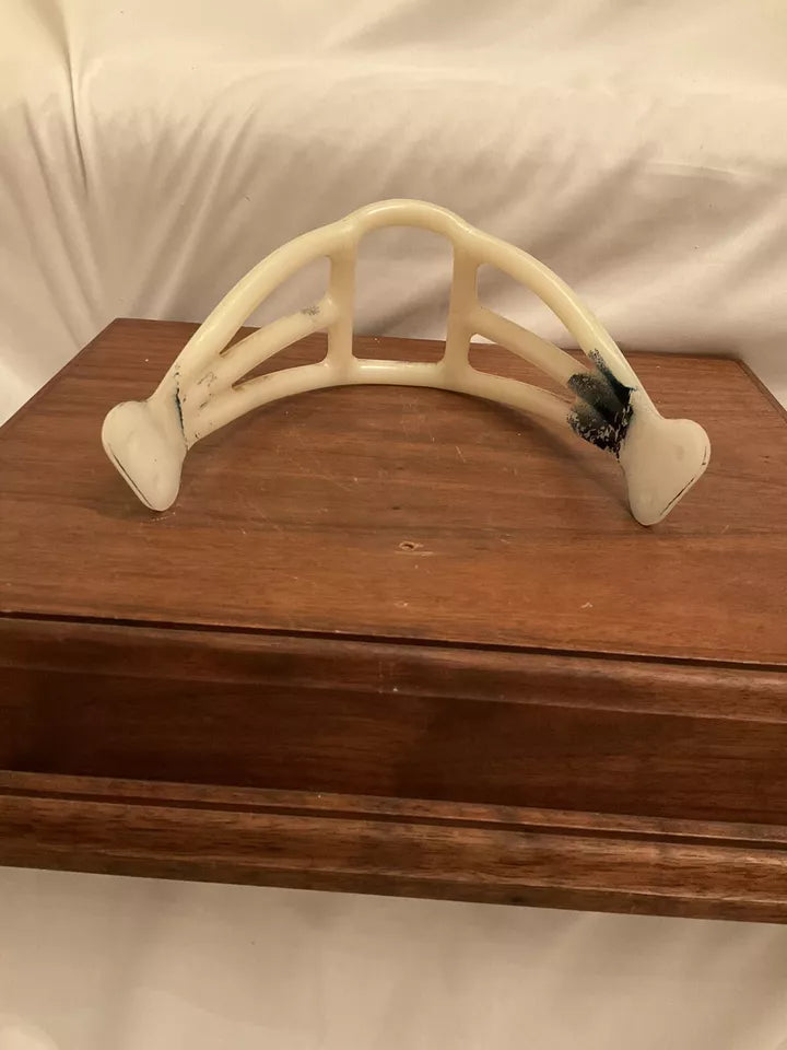 ORIGINAL Wilson 1960s Triple Bar “Spitter” Facemask Suspension Helmet  WESTBROOKSPORTSCARDS