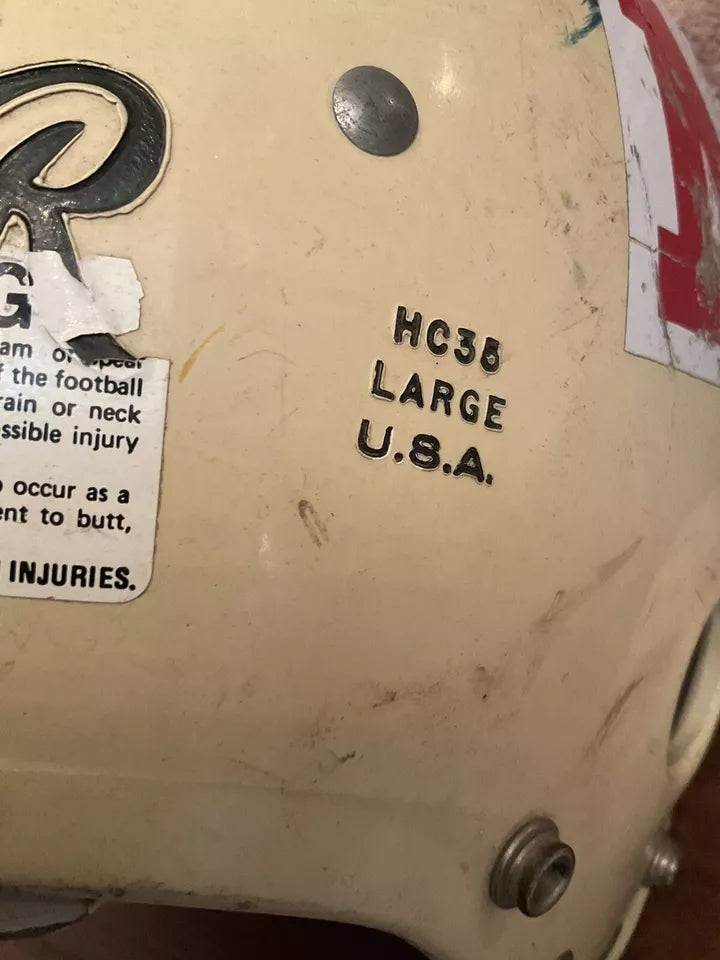 Vintage Original Rawlings HC35 Suspension Large 1983 Football Helmet Rare WESTBROOKSPORTSCARDS