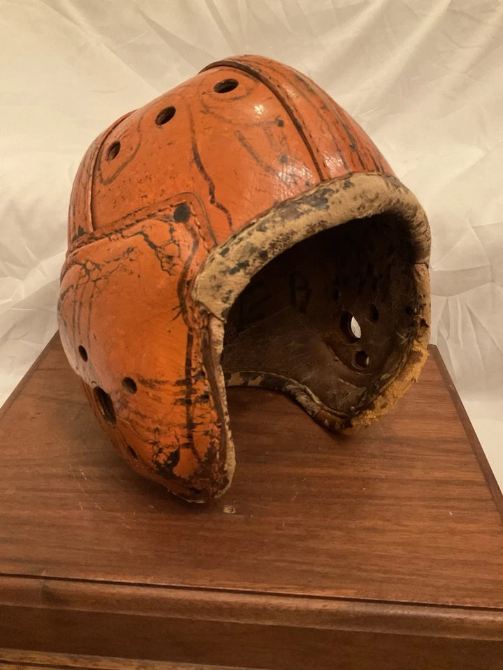 Original Wilson Or Rawlings Authentic Leather Suspension Adult Football Helmet WESTBROOKSPORTSCARDS