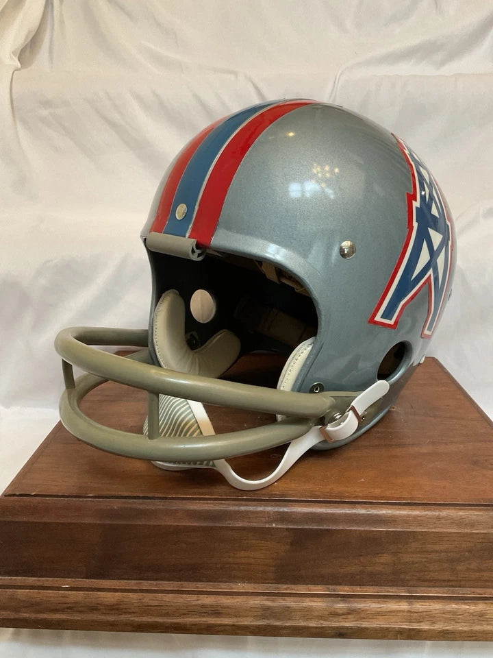 Original Riddell 1970 Houston Oilers Kra-Lite-8 TK2 Game Football Helmet WESTBROOKSPORTSCARDS