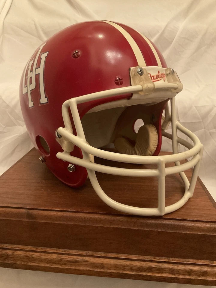 Houston Cougars Rawlings HND-9 Football Helmet Schutt Red Dot OPO-DW Rare WESTBROOKSPORTSCARDS