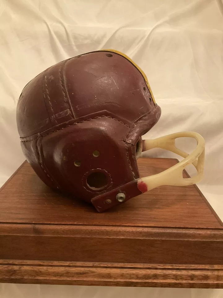 MacGregor Authentic H612 Leather Suspension Football Helmet Size 7 1/8 USC WESTBROOKSPORTSCARDS