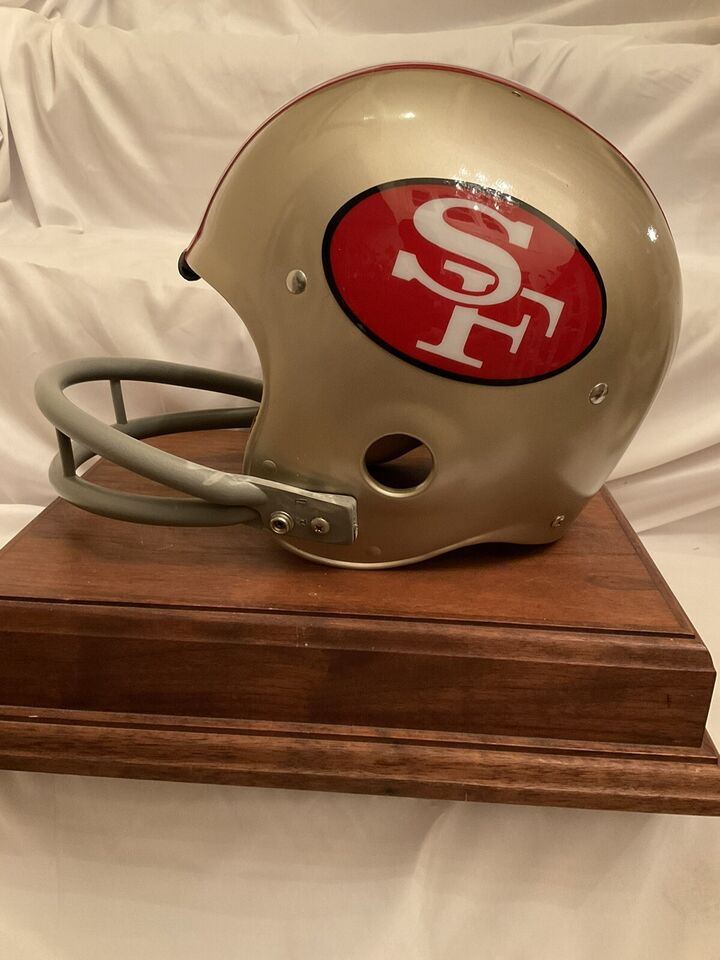 Wilson F-2013 Football Helmet Custom San Francisco 49ers 1973 RIDDell BD-9  WESTBROOKSPORTSCARDS