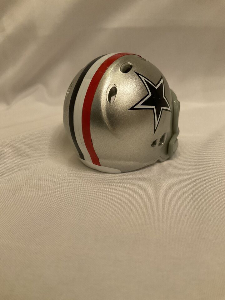 Dallas Cowboys Custom Riddell Pocket Pro Helmet 1976 Tribute R-W-B Striping WESTBROOKSPORTSCARDS