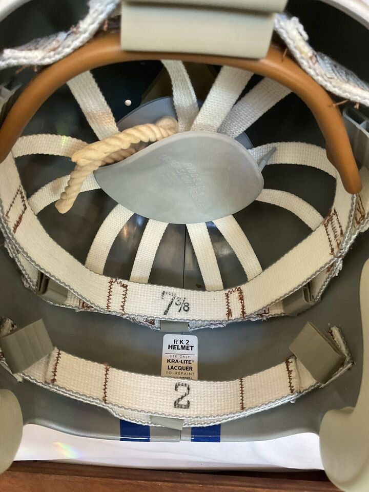 Riddell Kra-Lite RK2 Football Helmet 1967 Detroit Lions Lou Creekmur Autographed WESTBROOKSPORTSCARDS