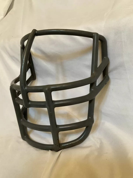 Vintage Riddell 1980s NJOP Football Helmet Lineman Gray 2-Dot Facemask USFL  WESTBROOKSPORTSCARDS