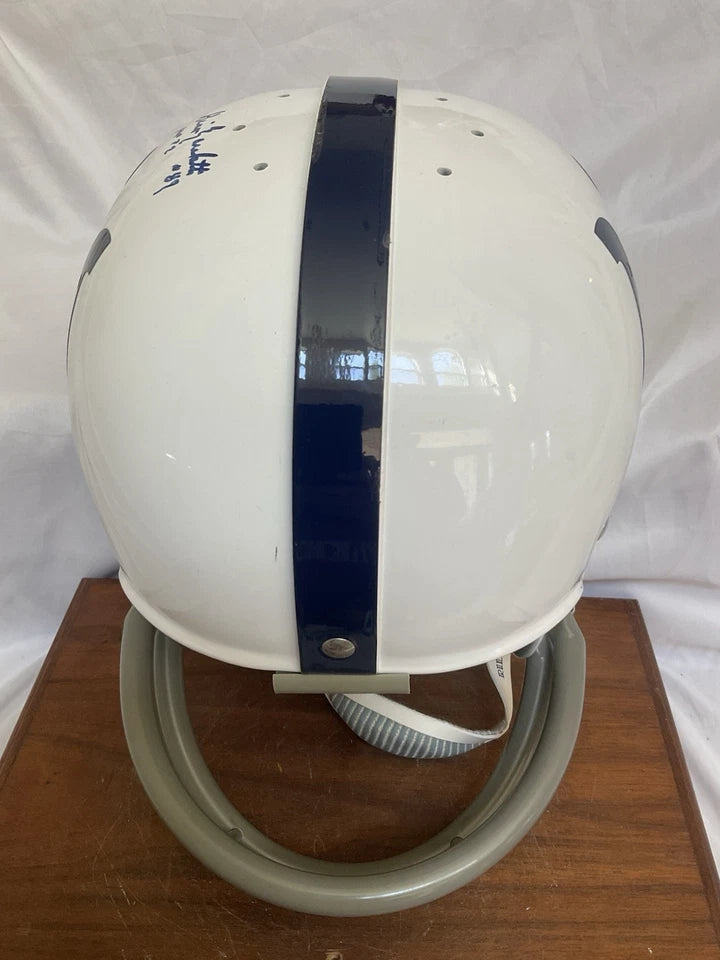 Riddell Kra-Lite RK2 Football Helmet Baltimore Colts Marchetti Moore Autographed WESTBROOKSPORTSCARDS