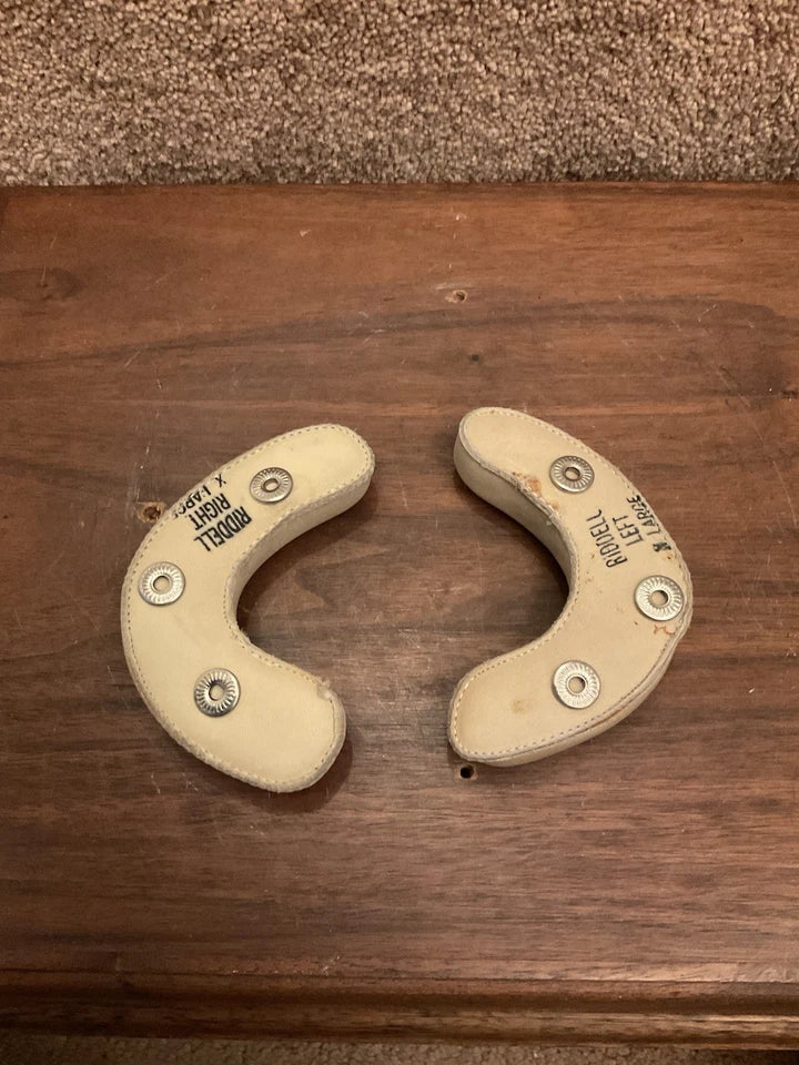 Original Vintage RIDDell XL Leather Jaw Pads RK TK Suspension Football Helmet WESTBROOKSPORTSCARDS