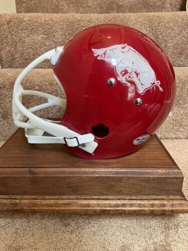Arkansas Razorbacks 1969 MacGregor Clear Shell Football Helmet Bill Burnett Sports Mem, Cards & Fan Shop:Game Used Memorabilia:College-NCAA WESTBROOKSPORTSCARDS