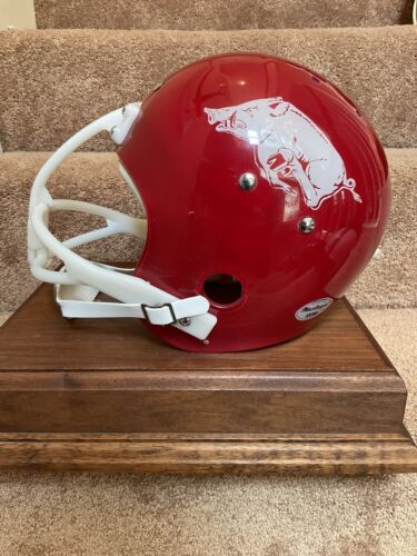 Arkansas Razorbacks 1969 MacGregor Clear Shell Football Helmet Bill Burnett Sports Mem, Cards & Fan Shop:Game Used Memorabilia:College-NCAA WESTBROOKSPORTSCARDS   