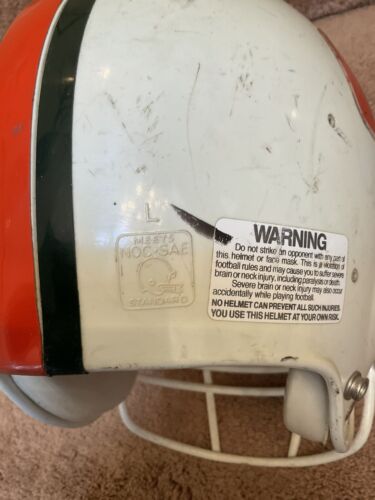 Miami Hurricanes Game Used Riddell PAC-3 Football Helmet 1978-84 Sports Mem, Cards & Fan Shop:Fan Apparel & Souvenirs:College-NCAA Schutt