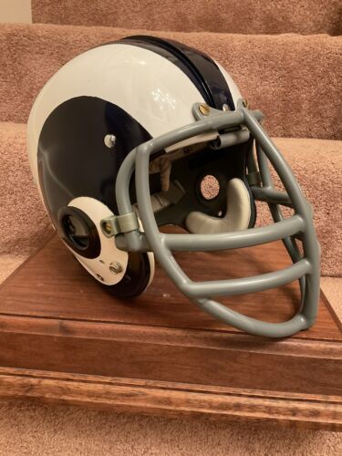 Los Angeles Rams Painted Horns RK2 Style Suspension Football Helmet Olsen Sports Mem, Cards & Fan Shop:Fan Apparel & Souvenirs:Football-NFL Riddell   