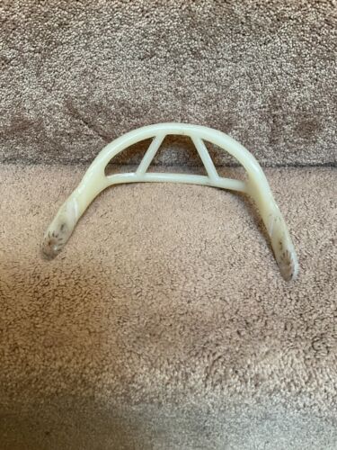 ORIGINAL Wilson 2-Bar 1950-1960s Football Helmet Facemask White Bone Color Sports Mem, Cards & Fan Shop:Game Used Memorabilia:Football-NFL:Helmet WESTBROOKSPORTSCARDS
