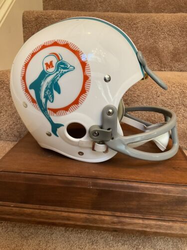 TK2 Style Custom Football Helmet Miami Dolphins Larry Csonka Dungard Facemask Sports Mem, Cards & Fan Shop:Autographs-Original:Football-NFL:Helmets WESTBROOKSPORTSCARDS   
