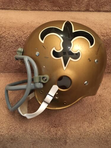 Vintage Riddell Kra-Lite TK Football Helmet 1973 New Orleans Saints Abramowicz Sports Mem, Cards & Fan Shop:Fan Apparel & Souvenirs:Football-NFL Riddell   