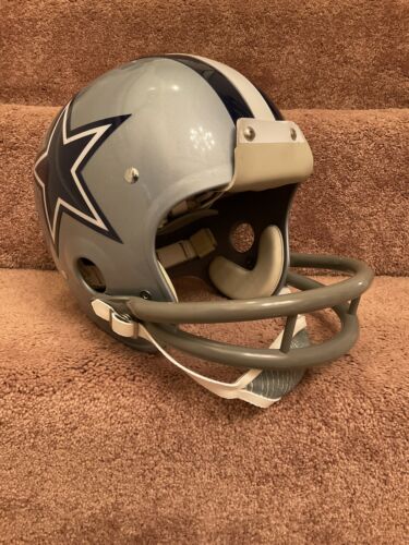 dallas cowboys authentic revolution football helmet Mel Renfro TK2 Style Dallas Cowboys Football Helmet Authentic Color Pa – WESTBROOKSPORTSCARDS