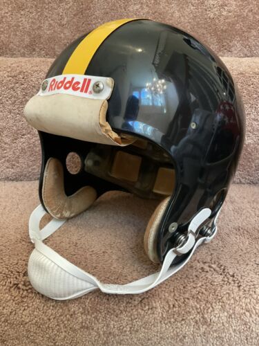 Pittsburgh Steelers Riddell Micro-Fit Vintage 1975 Football Helmet Size 7 Sports Mem, Cards & Fan Shop:Fan Apparel & Souvenirs:Football-NFL Riddell   