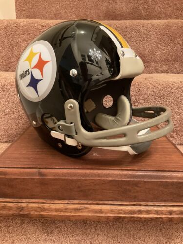 TK2 Style Custom Football Helmet Pittsburgh Steelers Terry Bradshaw Dungard Mask Sports Mem, Cards & Fan Shop:Autographs-Original:Football-NFL:Helmets WESTBROOKSPORTSCARDS