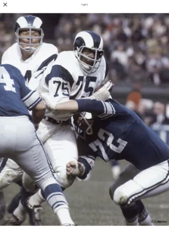 Los Angeles Rams Painted Horns RK2 Style Suspension Football Deacon Jones Sports Mem, Cards & Fan Shop:Fan Apparel & Souvenirs:Football-NFL Riddell
