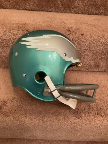 Vintage Riddell Kra-Lite TK2 Football Helmet 1974 Philadelphia Eagles Bradley Sports Mem, Cards & Fan Shop:Fan Apparel & Souvenirs:Football-NFL Riddell