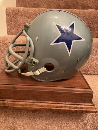 Bob Lilly TK2 Style 1966 Dallas Cowboys Football Helmet Authentic Color Paint Sports Mem, Cards & Fan Shop:Fan Apparel & Souvenirs:Football-NFL Riddell