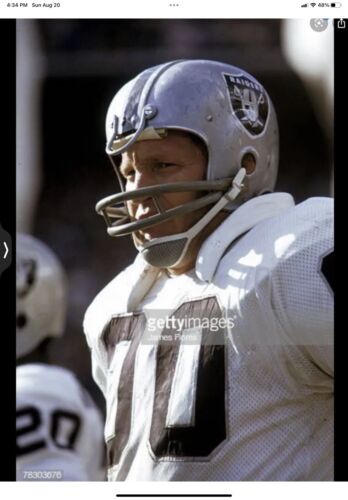 RK2 Husky Vintage Style Football Helmet 1968 Oakland Raiders Jim Otto Sports Mem, Cards & Fan Shop:Game Used Memorabilia:Football-NFL:Helmet WESTBROOKSPORTSCARDS   