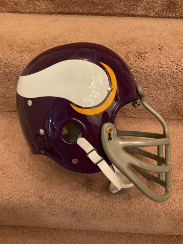 entertain the elk football helmets Minnesota Vikings Painted Horns RK2 Style Suspension Football Helmet A – WESTBROOKSPORTSCARDS