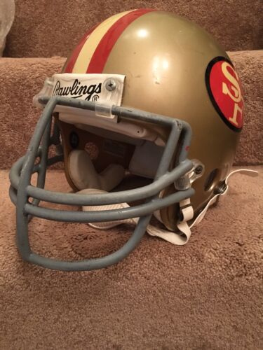 Vintage Rawlings ANFL Football Helmet San Francisco 49ers Schutt NOPDW ERRO Date Sports Mem, Cards & Fan Shop:Game Used Memorabilia:Football-NFL:Helmet WESTBROOKSPORTSCARDS   