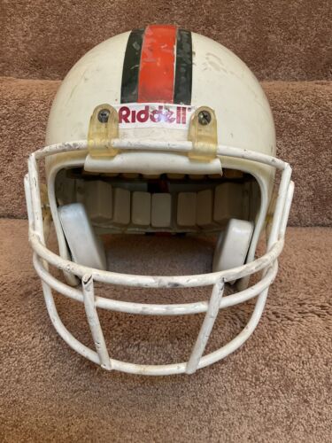 Miami Hurricanes Game Used Riddell PAC-3 Football Helmet 1978-84 Sports Mem, Cards & Fan Shop:Fan Apparel & Souvenirs:College-NCAA Schutt